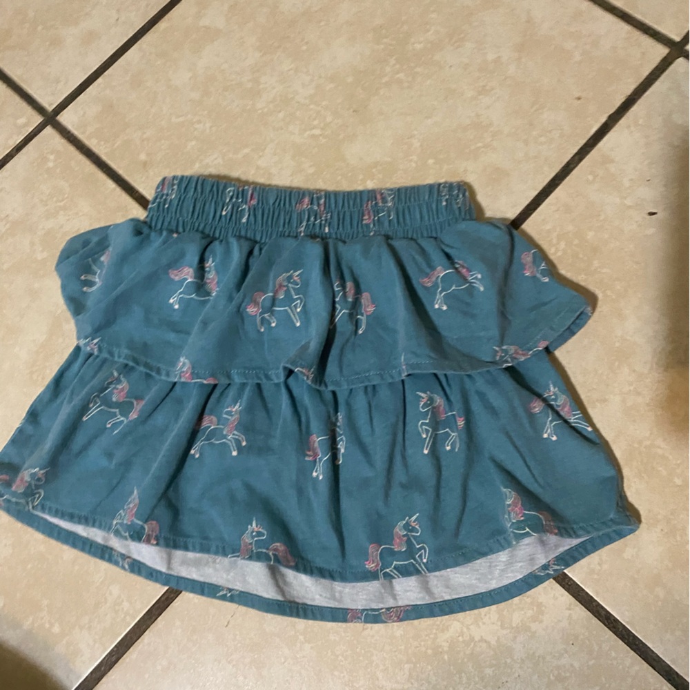 Garanimals Teal Unicorn Tiered Skirt
